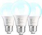 LED Light Bulbs Daylight White 5000K, 60 Watt Equivalent A19 LED Bulb, 9W E26 Standard Base, 800 Lumens 15000 Hours 120V, Non-Dimmable, Bright Energy Saving Lightbulbs for Bedroom Indoor, 3 Pack