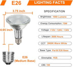 Vinaco PAR30 Long Neck 75W, 6 Pack Long Lasting PAR30 Halogen Flood Light Warm White 2800K, PAR30 Dimmable, High Output par30 Flood Light Bulb 120V with E26 Base for Indoor/Outdoor