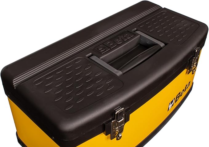 Beta C41H Two-Module Rolling Tool Chest, Detachable Tool Box, Telescopic Handles, Yellow