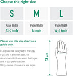 COOLJOB Large Household Rubber Gloves with Cotton Liner & Non-slip Grip, Waterproof Long Lasting Dishwashing Gloves for Kitchen & Bathroom Cleaning, Mint Green, 1 Pair