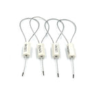 1000 pcs Numbered Security Cable Seals Pull-Tite Anti-Theft Trailer Tags Steel Wire Metal Cable Safety Padlock for Truck Container (White)