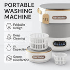 Portable Washing Machine, 17L/4 Gal, Foldable Mini Washing Machine, Mini Portable Washer, Easy To Use, Quiet and User Friendly, Great for Dorms Small Apartments Travelling