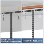 3X6FT Overhead Garage Storage Rack, 22"-48" Height Adjustable Garage Ceiling Storage Racks, Heavy Duty Metal Overhead Storage Organizer System, 450LBS Weight Capacity