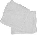 Shop Towels (White, 50-Pack) - Bulk Cleaning Towel in a Bag, Mechanic Cotton Wipes for Car Maintenance, Auto Mechanics & Garage, Wipe Grease & Oil, Machine Wash & Reusable