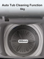 17.7 lbs Full Automatic Washing Machine with LED Display Compact Drain Dump, 10 Wash Programs and 8 Water Levels Ideal for Dorms, Apartments, RV, Grey (KB03-GREY6-3)