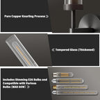 Black Wall Sconces 19.48'' Knurled Texture Indoor Wall Light Fixtures, Bathroom Vanity Light Fixtures with Clear Glass, Modern Wall Lamp for Bathroom Living Room Bedroom Hallway