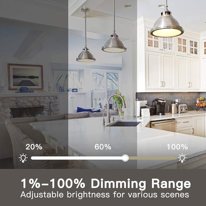 TREATLIFE Smart Dimmer Switch, Neutral Wire Needed, 2.4Ghz Wi-Fi Light Switch, Works with Alexa and Google Assistant, Schedule, Remote Control, FCC Listed, Single Pole (1 Pack)