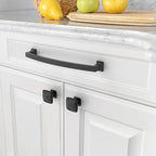 Asidrama 10 Pack 7 Inch(177mm) Hole Centers Kitchen Cabinet Handles, Matte Black Cabinet Pulls Kitchen Cabinet Hardware for Cupboard Drawer Pulls