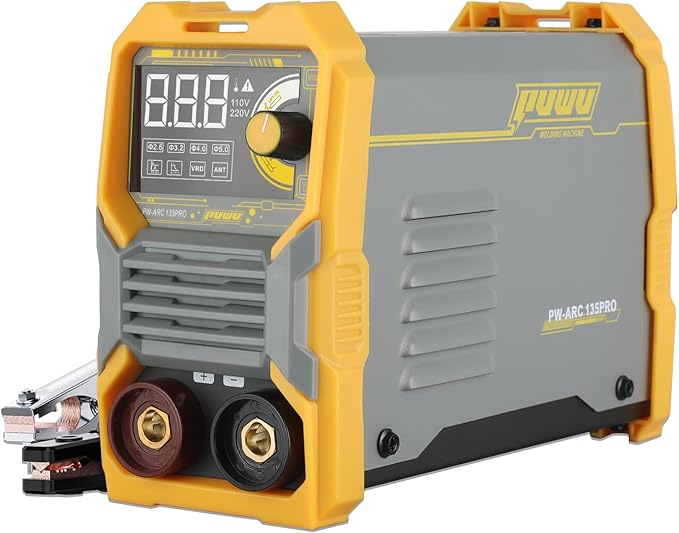 110V 135A Stick Welder Lift Tig Welder Digital Welding Machine with Overheat Protection,Electrode, Digital Screen, Quick Connector with Hot Start - MINI MMA Arc Welder