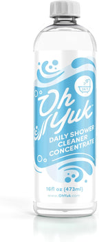 Oh Yuk Daily Shower Cleaner Concentrate – 16 oz Refill Makes 10 Bottles | Prevents Soap Scum & Water Spots | For Glass, Tile, Acrylic, Fiberglass | USA Made, Vegan