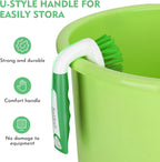 SetSail Scrub Brush, Heavy-Duty Scrub Brushes for Cleaning with Stiff Bristles Cleaning Brush for Shower, Bathroom, Carpet, Kitchen and Bathtub Scrubber - 2 Pack Green