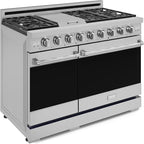 Gordon Ramsay by THOR Kitchen 48 Inch Professional Liquid Propane Range with Tilt Panel Touch Control in Stainless Steel