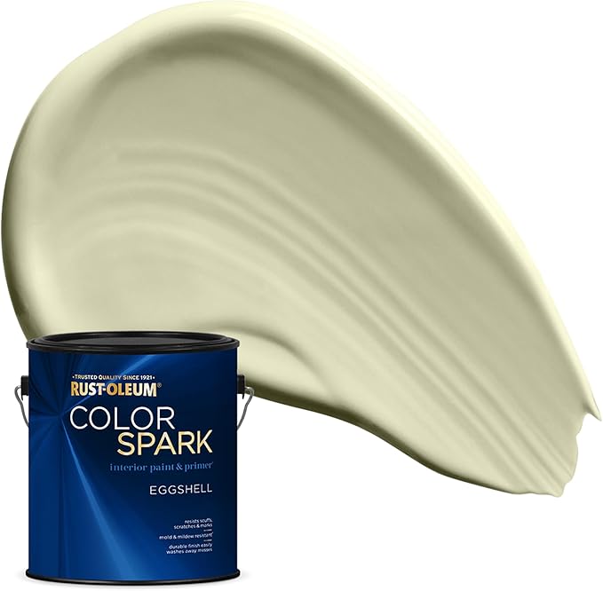 Rust-Oleum Color Spark Interior Paint and Primer in One, Eggshell, Frothy Matcha, 1 Gallon
