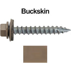 #14 Metal Roofing Screws(250) Screws x 1-1/2" Buckskin Hex Washer Head Sheet Metal Roof Screw. Self Starting/self Tapping Metal to Wood with EPDM Washer. Colored Head. for Corrugated Roofing