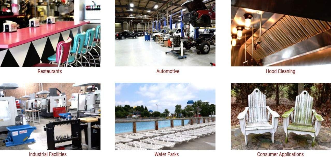 Concentrated Degreaser 1 x 1 gal, Multi Surface, Safe Degreaser, Remove Motor Oil from Concrete, Industrial Strength