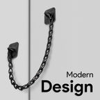 MEGA HANDLES Transom Door Chain 12-Inch, Door Chain Stopper for Transom Windows, Cabinet Door Restraint, Chain Lid Support, Durable Transom Window Hardware for Enhanced Safety - Matte Black