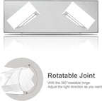 Ralbay Modern LED Vanity Light 2 Light Acrylic Stainless Steel for Bathroom Vanity Lighting Fixtures Cool White 6000K