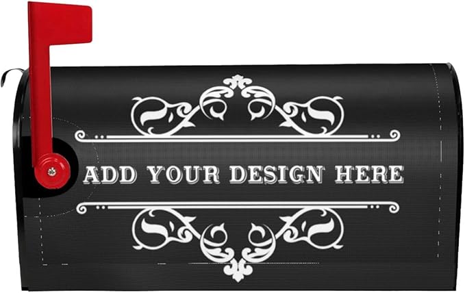 Custom Personalized Mailbox Covers Add Photo Picture Family Name House Address Text Magnetic Mail Cover for Home Garden Yard-1