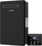 Natural Gas Tankless Water Heater,5.26GPM 20L Outdoor,Instant Hot Natural Gas Water Heater with Fahrenheit Digital Display,Multi-Protection