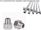 2 pieces Npt3/4 Female to Npt1/4 Male Reducer,3/4-1/4Water pipe Adapter, Fabricate of 304 Stainless Steel