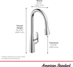 American Standard 1048802430 Aspirations Touchless Pull-Down Kitchen Sink Faucet, 1.8 GPM, Matte Black