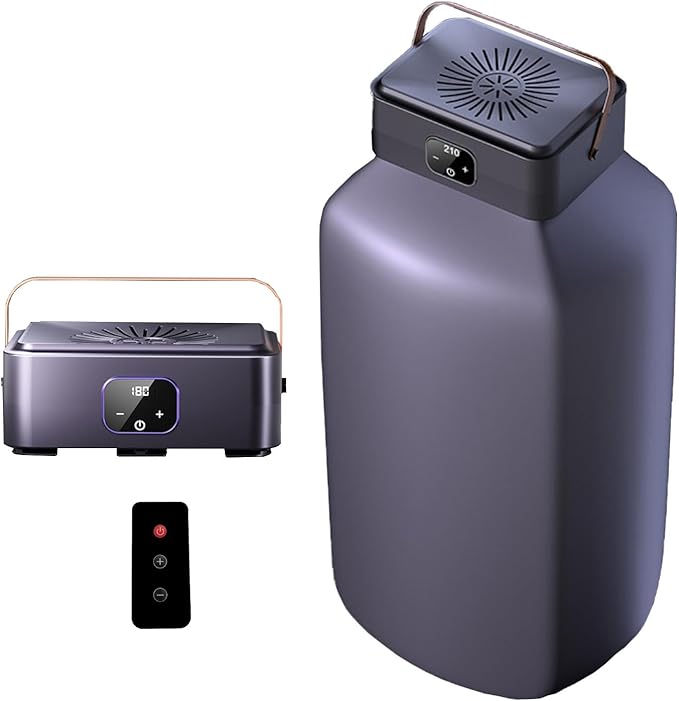 Portable Clothes Dryer | 20KG Large Capacity | 650W Fast Dry | Touch Screen & Remote Control | Quiet Energy-Saving Drying Machine for Home & Travel (purple)