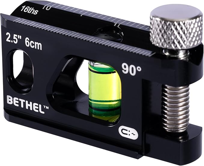 BETHEL 2.5 Inch Magnetic Torpedo Level with V-Groove & Magnetic Rails, Aluminum Alloy Pocket Bubble Level for Pipes, Conduits, and Metalworking