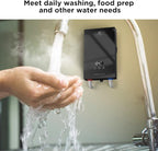 Airthereal Electric Tankless Water Heater, 8kW, 240 Volts - Endless On-Demand Hot Water - Self Modulates to Save Energy - Use for Faucet and Sink, Evening Tide series