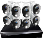Night Owl 2-Way Audio 20 Channel DVR Video Home Security Camera System with (8) Wired 1080p HD Indoor/Outdoor Deterrence Cameras and 1TB Hard Drive (Add up to 4 Wi-Fi Cameras) (8 Camera)