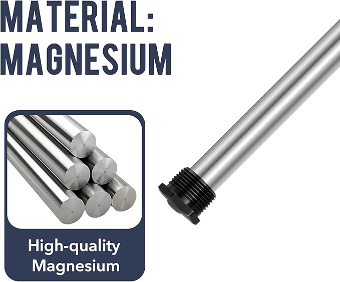 Anode Rod for hot Water Heater(2 Pack) Water Heater Anode Rod.21.65 Inch Long, Compatible with Rheem, A. O. Smith, Giant, Protect The Water Tanks from Corrosion – 3/4NPT Thread