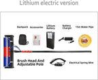 Solar Panel Cleaning Kit,Automatic Rotary Cleaning Brush,Solar Panel&Roof&Window Cleaning Brush,Roof Water Brush with Adjustable Extension Rod,with Lithium Battery