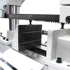 KAKA Industrial Double Column Band Saw 11 Inch Capacity Hydraulic Downfeed Variable Speed Automatic Horizontal Bandsaw for Metal Cutting 220V 3PH TBK-11B