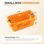 SockitBox – The Original Weatherproof Connection Box – Indoor & Outdoor Electrical Power Cord Enclosure for Timers, Extension Cables, Transformers, Power Strips, Lights, Tools & More – Small – Orange