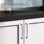 JOY DECOR Cabinet Pulls – 8-3/4 Inch Hole Center, Oil Rubbed Bronze, 2 Pack, Zinc Alloy Cabinet Handles for Drawers & Cupboard – Vintage Style Hardware for Kitchen, Bathroom, Dresser