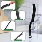 2 Pcs Crevice Cleaning Brush Hard Bristle Gap Brush Multifunctional for Bathroom Household Kitchen Tiles Window Crevice Cleaning Tool (Style 1)