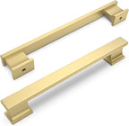 COTYKILEY 10 Pack 5 Inch(128mm) Brushed Gold Cabinet Handles Gold Kitchen Cabinet Pulls Cabinet Door Handles Kitchen Cabinet Hardware