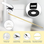 Toilet Handle Replacement,Compatible with American Standard/Mansfield Toilet Tank,Universal Toilet Flush Handle,Front of Toilet Flush Tank Lever Handle,Chrome