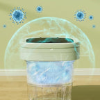 11L Portable Washing Machine with Foldable Design and 3 Cleaning Modes - Mini Washer for Baby Clothes, Underwear, Socks, and Small Items - Ideal for Apartment, Dorm, Camping, Travel (Purple)