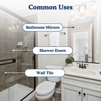 spotLESS MATERIALS Glass and Mirror Protective Coating Spray, Anti-Residue Barrier for Shower Glass, Mirrors, Windows & Bathroom Surfaces, Stain Resistant Spray, Quick Effect Coating Agent