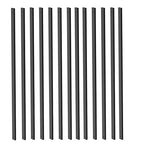 50 Pack Deck Balusters 32.25'' Rectangle Staircase Baluster, Black Metal Deck Spindle and Stairs Railing,Hollow Rectangle Deck Balusters for Deck Railing Porch
