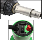 1600W Hot Air Plastic Welder Gun, Flooring Tool Set Handheld Torch Welder Pistol Vinyl PVC TPO Welding Heat Gun Roofing Flooring Welding Repair Tool Set with Seam Tester Prob, Various Welding Nozzles