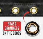 Mytee Products 2 Pack 20' x 27' Flatbed Truck 18 Oz Lumber Tarp with 6 FT Drop - Black Heavy Duty Vinyl Waterproof Tarp for Trailers to Protect Cargo from Wind, Rain, Snow and Sun