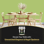 EVOLVE Signature Paint & Primer: Luxury Paint & Primer for Indoor & Outdoor Surfaces, Minimal Odor, Satin Sheen (Guacamole Green, 5 Gallon)