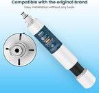 Crystala Filters Replacement for GE® RPWFE, RPWF (with CHIP) Refrigerator Water Filter, Compatible with WSG-4, WF277, GFE28GMKES, PFE28KBLTS, GYE22HMKES, DFE28JSKSS, GFE28GYNFS, GFD28GYNFS, 4 Pack