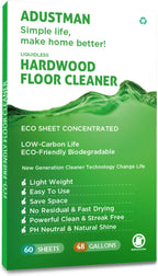 Hardwood Floor Cleaner Refill Fresh Scent 60 Sheets Eco Friendly Biodegradable Cruelty-Free Liquidles Light-weight Plastic Free No Leak Perfect for Mop Buckets