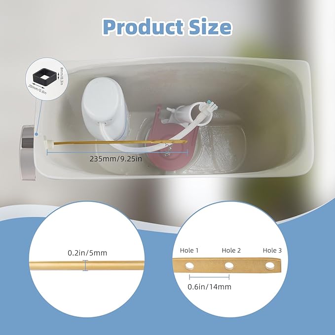 Hibbent Toilet Handle Replacement Compatible with TOTOTHU004-CP Trip Lvr for ST701, CST854, Side Mount Toilet Flush Tank Lever, Toilet Trip Lever, Brushed Nickel