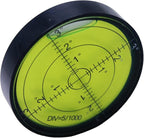 Aluminium High Precision Horizontal Leveler Bubble Level Tool Circle Round 2.4 Inch 60mm (Black,Green)