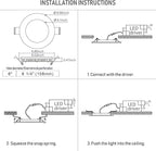 TORCHSTAR 12-Pack 6 Inch Ultra-Thin LED Recessed Lighting with J-Box, 2700K Soft White, 12W Dimmable 850lm Brightness LED Downlight, ETL & Energy Star Listed