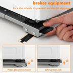 LUCKUP Heavy Duty Appliance Rollers W/Crowbar, Extendable Washing Machine Stand Furniture Rollers Mobile Fridge Base Furniture Sliders for Refrigerators Washer and Dryer Support 660 lbs, Black