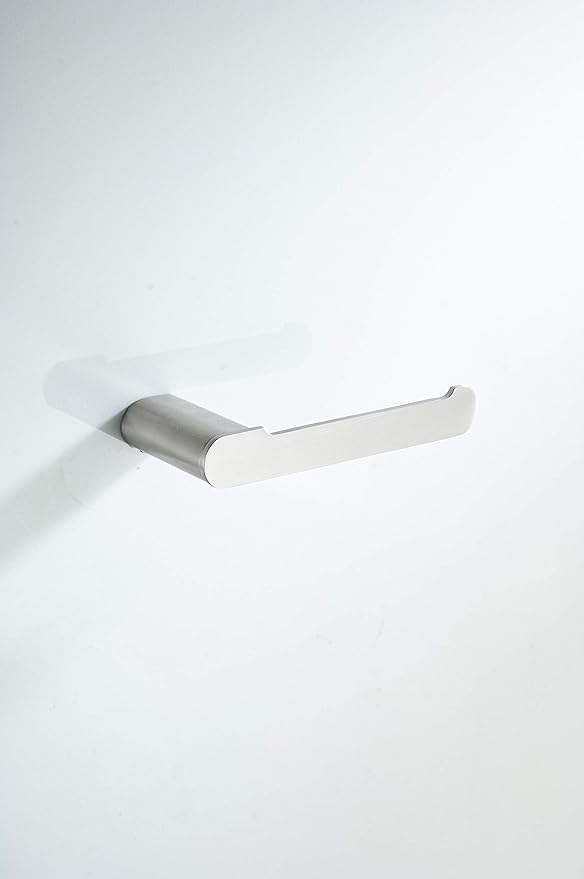 Klabb 4-Pieces Bathroom Hardware Set Brush Nickel Bathroom Accessories Set SUS304 Towel Bar Set with 24" Towel Bar -Nickle Brushed Round Type